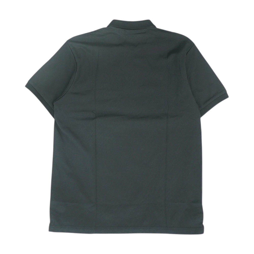 Black Solid Short Sleeve Polo