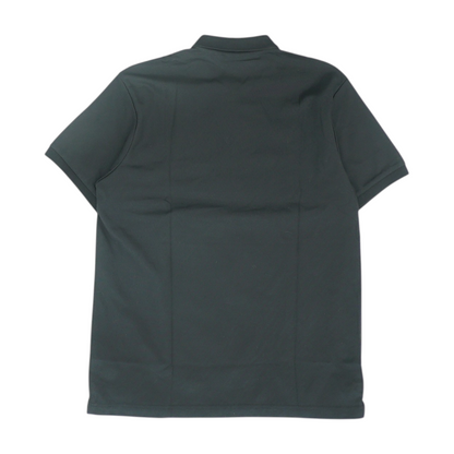 Black Solid Short Sleeve Polo