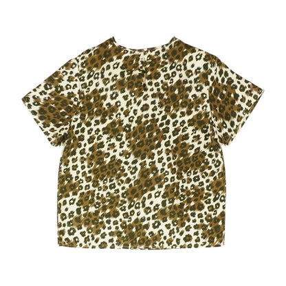 Multi Graphic Short Sleeve Blouse