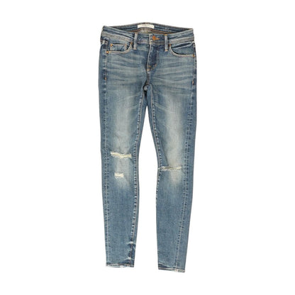 Blue Solid Regular Jeans