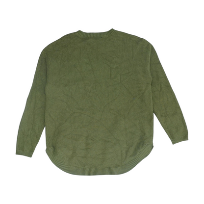 Green Solid Pullover Sweater