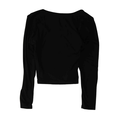 Black Cropped Blouse
