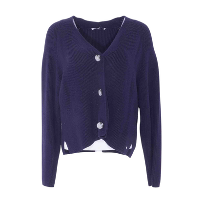 Navy Cardigan Sweater