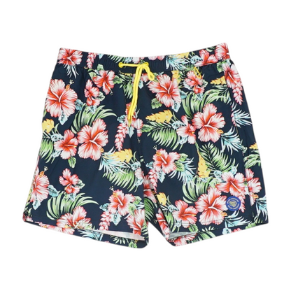 Navy Tropical Swim Bottom