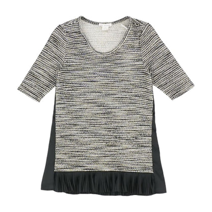 Black Striped Knit Top