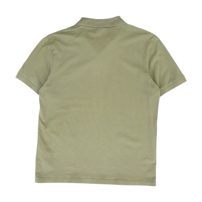 Green Solid Short Sleeve Polo