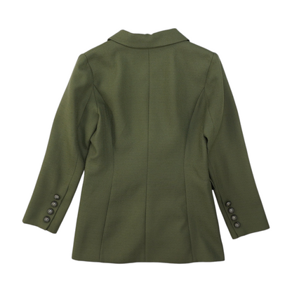 Green Solid Blazer