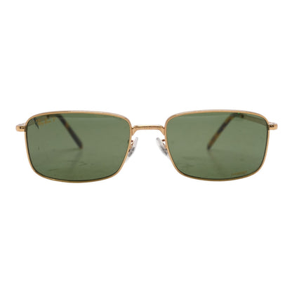 Gold RB 3747 Rectangle Sunglasses