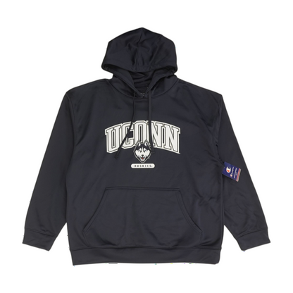 Navy UCONN Huskies Solid Hoodie Pullover