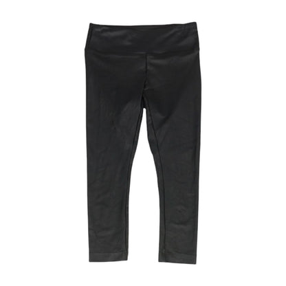 Black Solid Active Pants