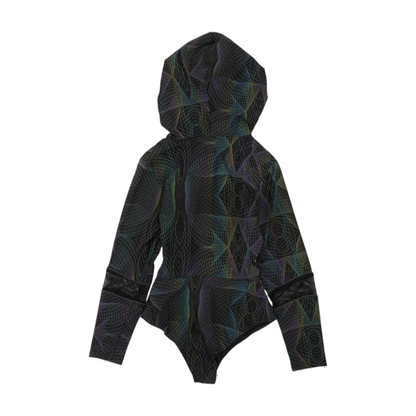 Black Plus Graphic Bodysuit Blouse
