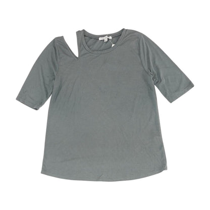 Gray Crewneck Knit Top