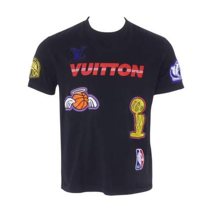Louis Vuitton x NBA 2021 Black LV Monogram Patch T-Shirt