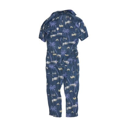 Blue Geometric Jumpsuit