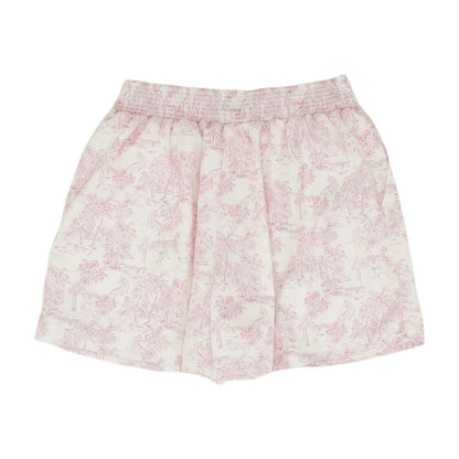 Pink Tropical Knit Shorts