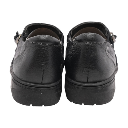 Black Slip-On Flats