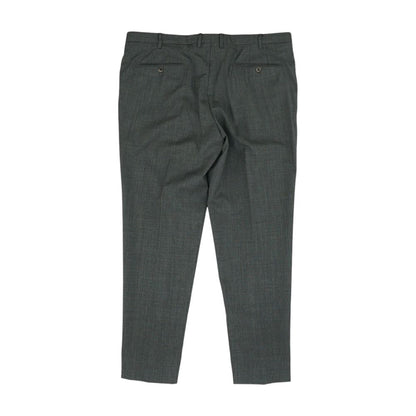 Gray Solid Dress Pants