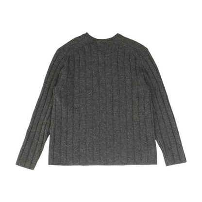 Charcoal Solid Pullover Sweater