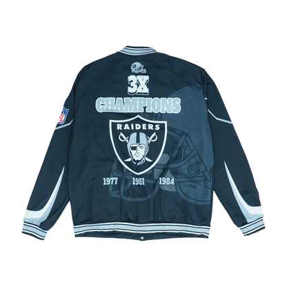 Navy Las Vegas Raiders Graphic Jacket