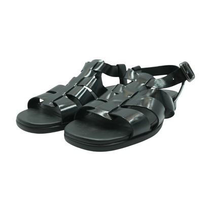 Black Flat Sandals