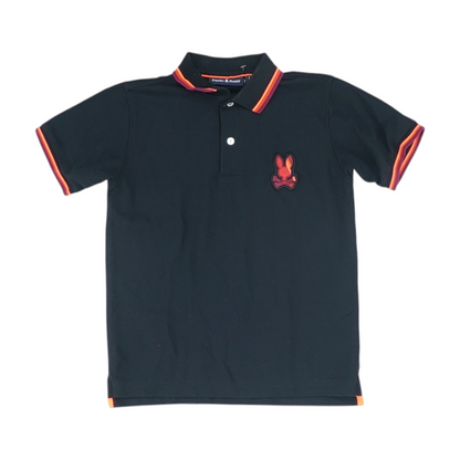 Black Short Sleeve Polo
