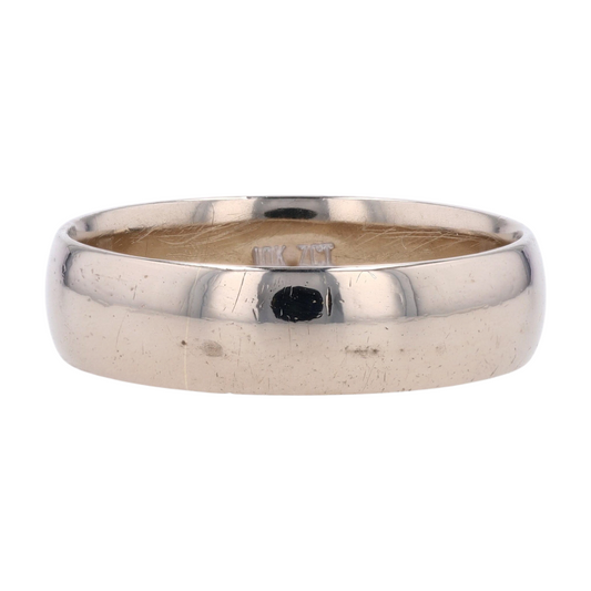 10K White Gold Band Ring
