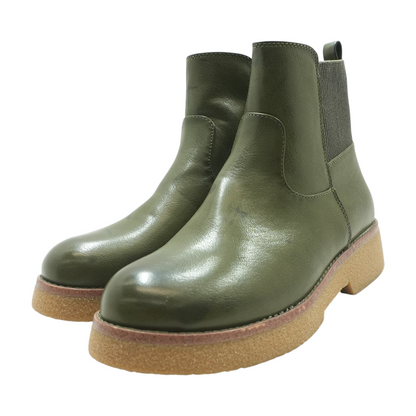 Green Ankle Boots