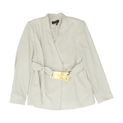 Gray Solid Blazer