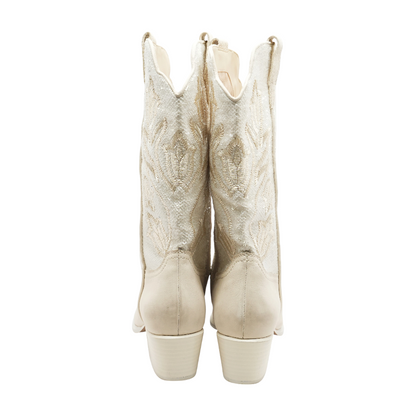 Ivory Western Boots