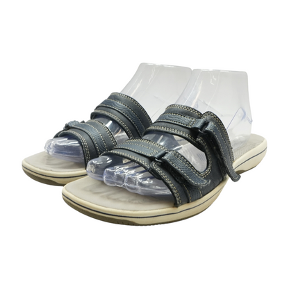 Navy Flat Sandals