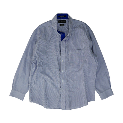 White Check Long Sleeve Button Down