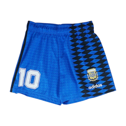 Blue Argentina National Football Team Print Active Shorts