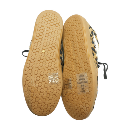 Notice Stitch Genuine Calf Hair Sneaker Athletic Shoes