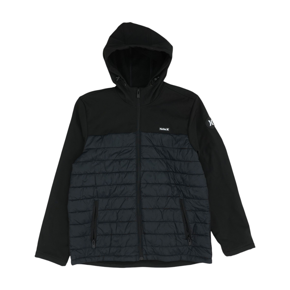 Black Color Block Jacket