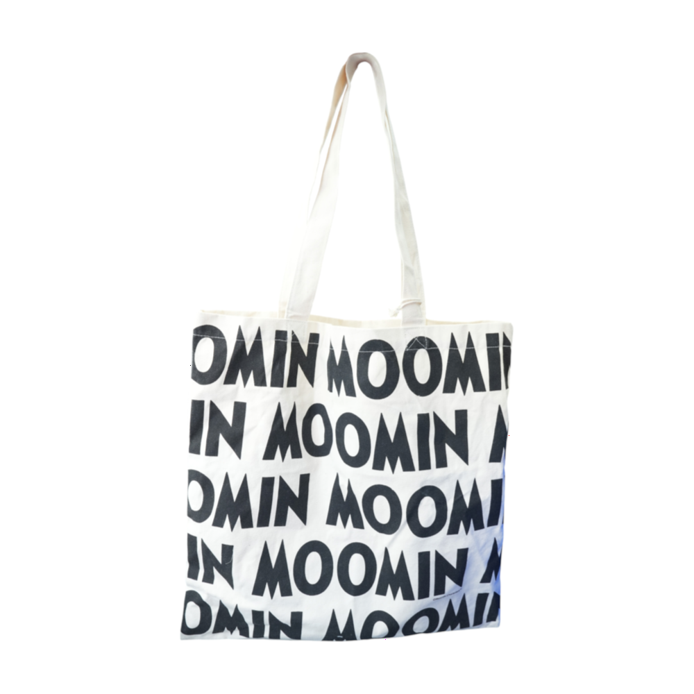 Beige Print Tote Bag