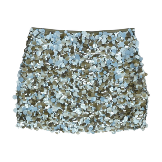 Olive Geometric Skirt