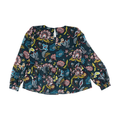 Green Floral Blouse