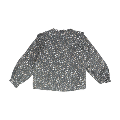 Charcoal Floral Long Sleeve Button Down