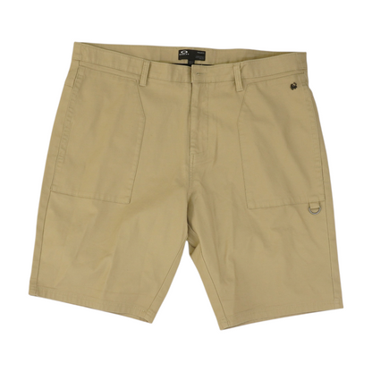 Khaki Solid Chino Shorts