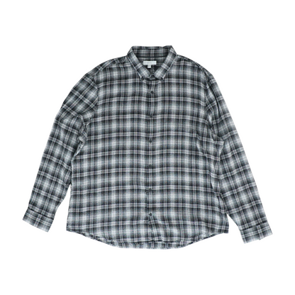 Black Plaid Long Sleeve Button Down
