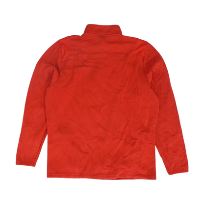 Red Solid 1/4 Zip Pullover
