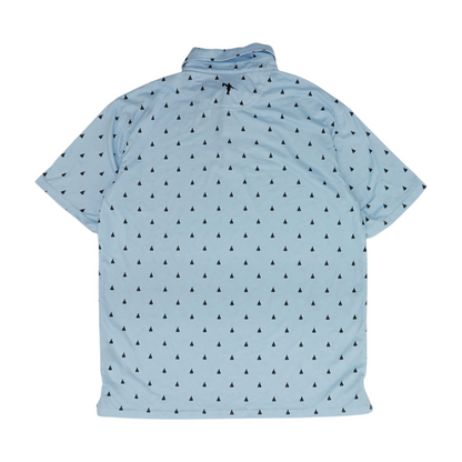 Blue Print Short Sleeve Polo