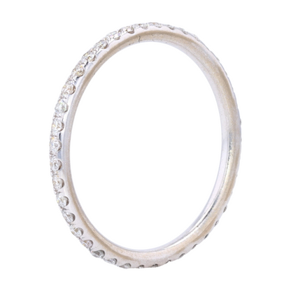 1/2 ctw 14K White Gold Diamond Band Ring