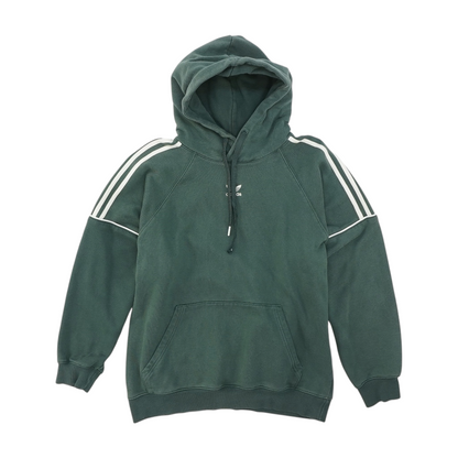 Green Solid Hoodie Pullover