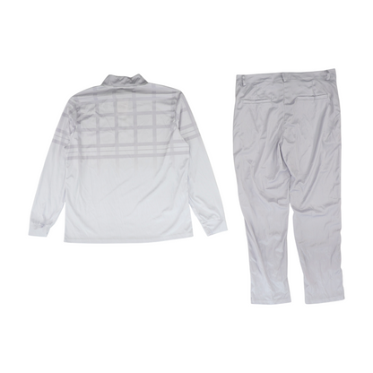 White Check Pant Set