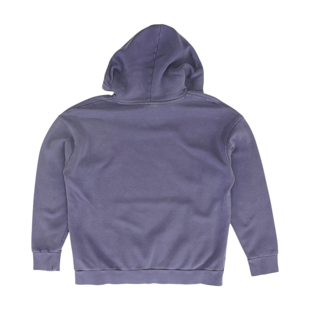 Blue Solid Hoodie Pullover