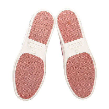 Red Lace Up Casual Shoes