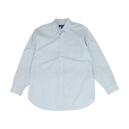 Blue Striped Long Sleeve Button Down