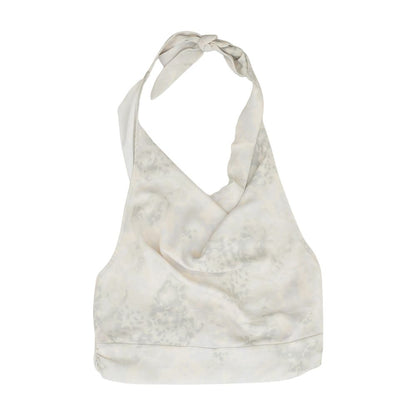 Gray Graphic Sleeveless Blouse
