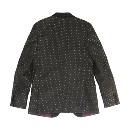 Romano Luxury Collection Black Geometric 2pc Suit – Image 3